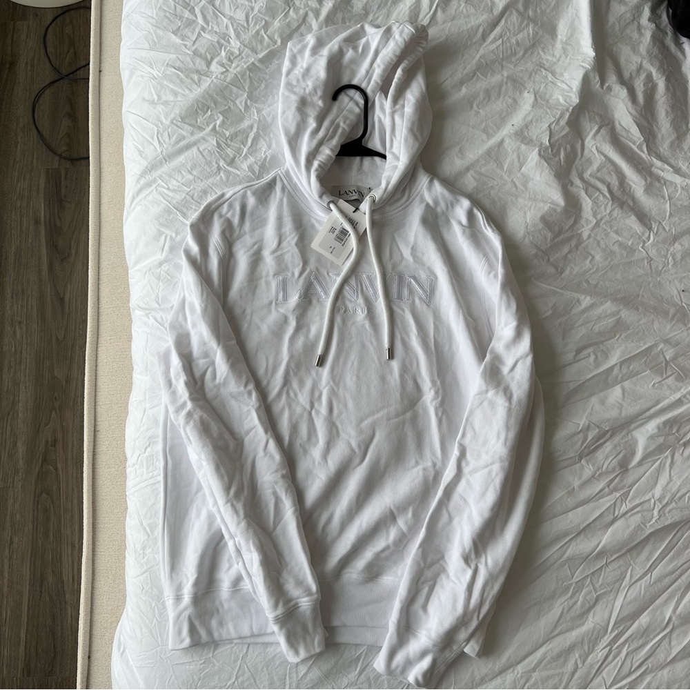 White Lanvin Paris Hoodie